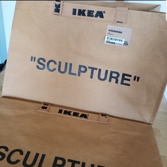 IKEA x Virgil Abloh Markerad “Sculpture” Bag Large - Picture 1 of 1